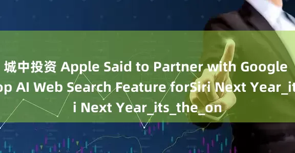 城中投资 Apple Said to Partner with Google to Develop AI Web Search Feature forSiri Next Year_its_the_on