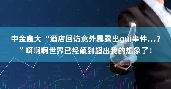 中金宸大 “酒店回访意外暴露出gui事件…？”啊啊啊世界已经颠到超出我的想象了！